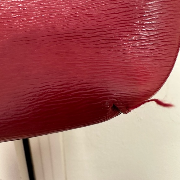 Ralph Lauren Red Leather tote purse - Picture 6 of 10